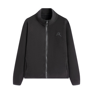 South Korea Customers Mu Velvet Windproof Jacket Autumn and Winter Sports Cardigan Vertical Collar Jacket fleece-lined Thickened Casual Sweater