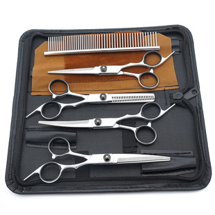 Factory direct pet scissors dog hair scissors cat hair bending scissors thin teeth scissors pet hair scissors