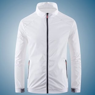 2024 Summer New Vertical Collar Sun Protection Top Men's Niche Outdoor Sun Protection Clothing Men's and Women's Couple Casual Jacket