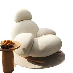 Lazy sofa rocking chair, net red simple balcony single recliner, living room home leisure rocking chair sofa