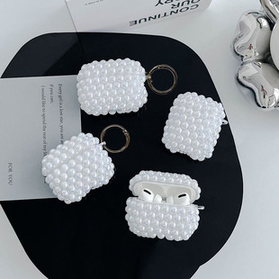 New white pearl for Airpods pro2 earpiece case wireless bluetooth apple 2/3/4 generation protective cover