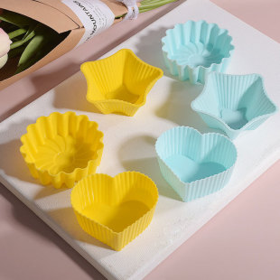 Source manufacturers supply DIY cake baking mold 7cm round love square rose mafen Cup wholesale