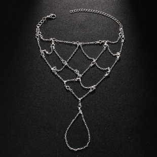 Cross-border Hot-selling Rhinestone Mesh Link Bracelet Personalized Retro Exquisite Bracelet Yiwu Accessories Women's Bracelet