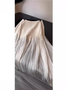 French Style Design White Gauze Skirt Women's Spring New High Waist Slim A- line Long Skirt Super Good-looking Gauze Skirt