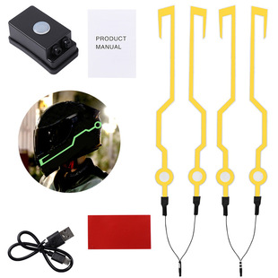 Cross-border supply TikTok third generation waterproof luminous helmet strip helmet luminous Strip motorcycle helmet light strip