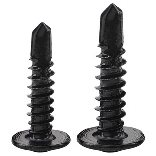 304/410 Stainless Steel Black Cross Round Head Huashi Drill Tail Wire Pan Head with Medium Dovetail Screw M.2/M4.8