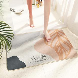 Bathroom Door Absorbent Floor Mat Toilet Non-slip Foot Mat Bedroom Entrance Door Carpet Toilet Door Mat Bathroom