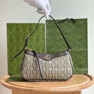 2024 New Arrival Ophidia Underarm Women's Bag Classic Portable Half Moon Shoulder Luxury Jewelry Big Brand Mahjong Handbag