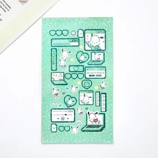 Sanrio Laser Sticker Goka Goo Plate Cute Cartoon Yugui Dog Melody Hand Account DIY Set ins Wholesale