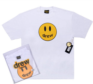 Smiling Justin Bieber Drew Icon Care Bear Pattern Round Neck Pullover Casual Short-Sleeved Men and Women