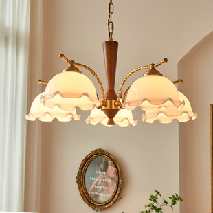 All Copper American Pastoral Vintage Living Room Dining Room Chandelier French Antique vintage Japanese Homestay Bedroom Lamp