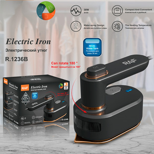 European standard 220V handheld steam iron portable hanging ironing machine Mini small wet and dry dual-use rotating folding iron