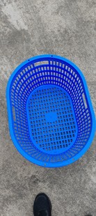 Thickened Oval Large Plastic Basket for Vegetables and Fruits Turnover Basket Storage Fish and Shrimp Basket Aquatic Waist Basket Watermelon Basket