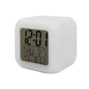 Simple Mute Colorful Luminous Digital Alarm Clock Creative Children's Quartet Electronic Clock Student Gift