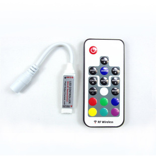 Factory Wireless RF17 key RGB full color controller wireless remote control RF 17 key colorful LED controller