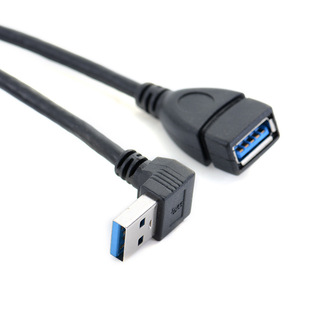 USB3.0 мужчина-женщина локоть 90 ° удлинитель Кабель для передачи данных расширение компьютерное соединение U дисковая мышь интерфейс зарядки USB