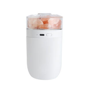 2024 new salt lamp humidifier home car wireless aromatherapy humidification mini charging colorful atmosphere cross-border