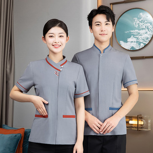 Property Cleaning Work Clothes Short Sleeve Hotel Hotel Guest Room Cleaning Auntie Work Clothes Business District Cleaner Summer Clothes