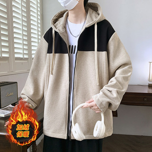 Spring and Autumn Men's Fashion Hong Kong Style Youth Casual Hoodie Youth Popular Sports Sweater Men's Cross-border Foreign Trade