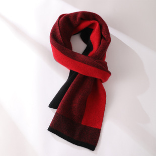 Fashion Joker Cashmere Knitted Scarf Siping Sesame Point Men's Warm Thick Scarf Warm Business Simple