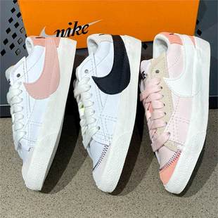 Pure Original Putian Blazer Low Low-Top Sneakers Black and White Classic Deconstructed Large Hook Men and Women Retro Cross-Border