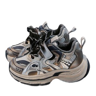 2025 Spring New Children's Shoes Boy's Lightweight Breathable Sports Running Shoes Korean Style Fashionable Girls' Torre Shoes
