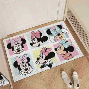 Mickey Entrance Door Mat Silk Ring Entrance Door Entrance Carpet Door Outdoor Dirt Rubbing Mud Dirt Resistant Cuttable Foot Mat