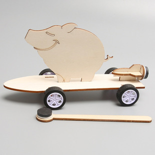 Magnetic car 2 Science and Technology small production children's science experiment teaching toys Primary School students handmade diy material bag wholesale