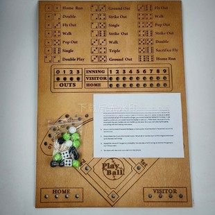 Baseball Dice Board Game Настольная игра в кости бейсбол
