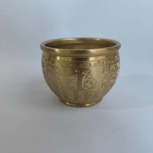 Copper pot decoration cornucopia copper pot pen holder ashtray study office decoration gift