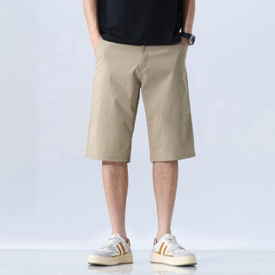 924# Large Size Men's Summer New Casual Shorts Men's Loose Plus Size Simple All-match Lightweight Seven-point Shorts