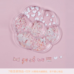 Bow Nail Art Accessories 2023 Decoration Patch Diamond Pearl Tools Rhinestone Nail Accessories Diamond Accessories