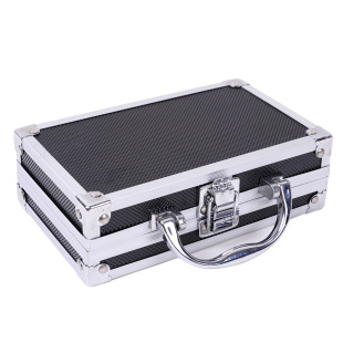 [Cross-border hot sale] in stock wholesale aluminum alloy toolbox model aluminum alloy toy storage pistol model box