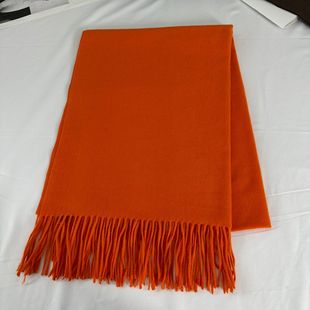 2023 New Monochrome Scarf Women's Japanese and Korean Style Casual Style Warm Scarf Fashion Shawl Autumn and Winter Sheep Peng Scarf Trendy