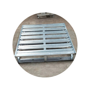 Rounded Steel Forklift Pallet Light Pallet Forklift Logistics Cargo Warehouse Pallet Double-Sided Forklift Metal Pallet