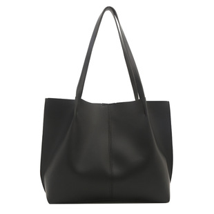 Casual Commuter Tote Bag Women's 2024 New Fashionable Distinctive Shoulder Bag Simple Retro Large Capacity Handbag