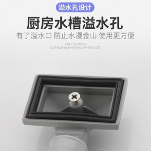 Kitchen single sink drain pipe vegetable basin double sink drain stainless steel drain pipe bowl sink drain accessories
