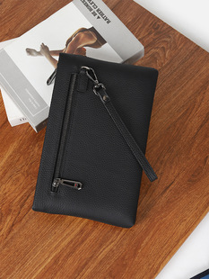 New handbag men's genuine leather men's clutch bag portable men's bag leather clutch bag cross-border one-piece delivery