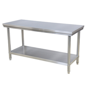 Stainless Steel Worktable Commercial Kitchen Chopping and Chopping Meat Operation Table Baking Table Restaurant Chopping Board Hosting Table Baking Table