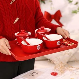 Wedding must change toast cup happy bowl tea cup set gift change happy cup accompany tea set supplies bowl