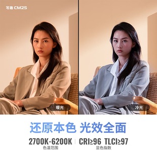 Zhi yun Zhiyun пишет забавный CM25 Live Photo Light 25W Профессиональный портативный свет светодиодная камера мобильного телефона