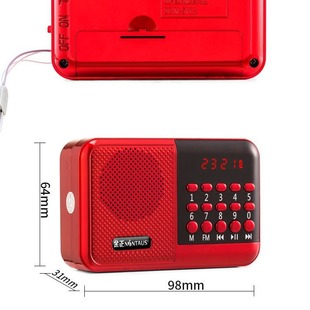 Kinzheng S61 вставная карта радио небольшой аудио MP3 рассказчик зарядный плеер оптом перезаряжаемый