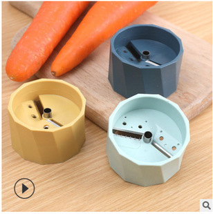Creative double-sided spiral shred slicer manual rotating two-in-one grater cucumber carrot shaper