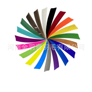 4inch Shield Left Feather Pure Color Turkey Feather Real Feather Water Drop Feather Shuttle Feather Carbon Arrow Bamboo Wood Arrow Recurve Bow Accessories