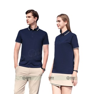 Mulberry silk source ecological cotton polo shirt embroidered short-sleeved work clothes printing enterprise diy advertising shirt custom LOGO