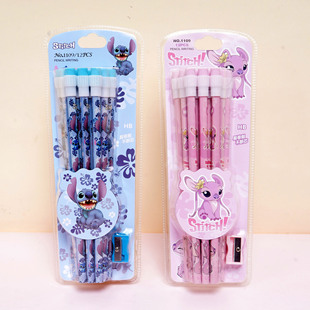 1109 New Kabibala capybara Wooden Pencil suit Big Leather Eraser with Pencil Sharpener Stationery