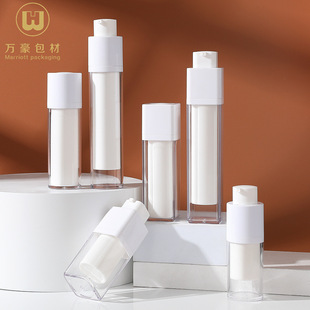 Спот 30ml/50ml Круглая вращающаяся вакуумная бутылка Квадратная матовая бутылка для прессования вакуумной эмульсии