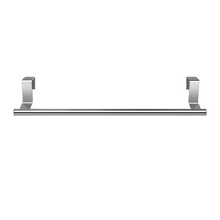Stainless steel towel rack door back storage rack bathroom wall-mounted towel rack bathroom towel storage rack