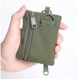 Fashion brand Japanese style non-printed waterproof men's and women's clutch coin purse pocket silver coin bag mini bag bank card bag id bag