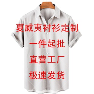 Hot Sale Cross Border 3D Shirt Summer Printed Hawaiian Shirt Men's Vacation Seaside Shirt for DINGZHI